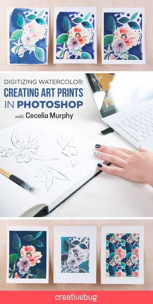 Digitizing Watercolor: Creating Art Prints in Photoshop