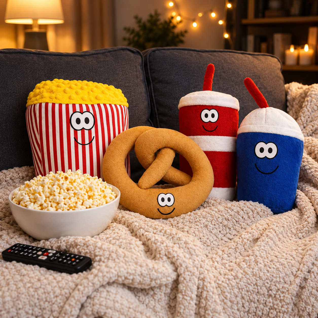 🎬 Movie Night Plushie Bundle – The Cutest Concession Stand You’ll Ever Sew