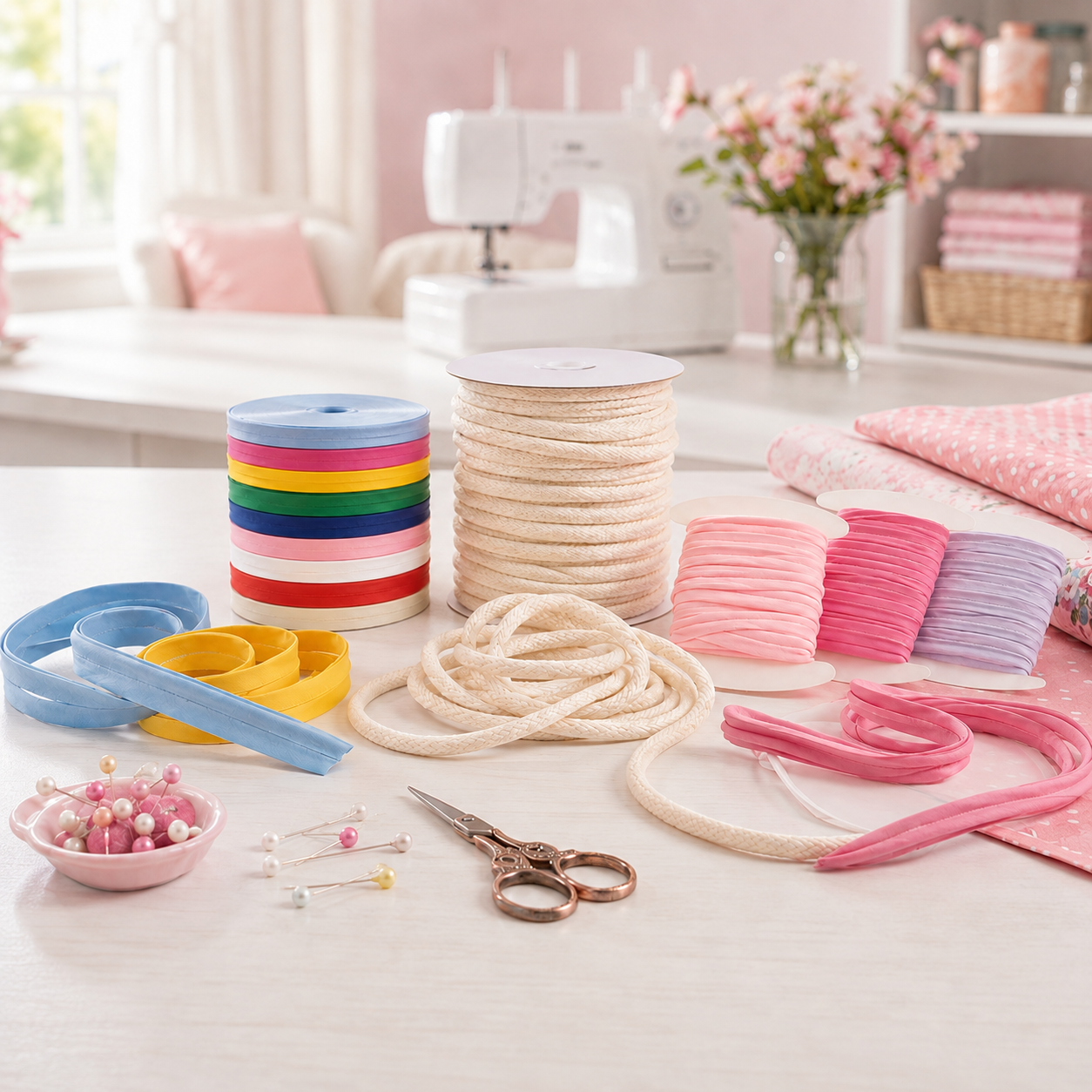 Get on a Roll: Piping, Cording, and Bias Tape Demystified! 
