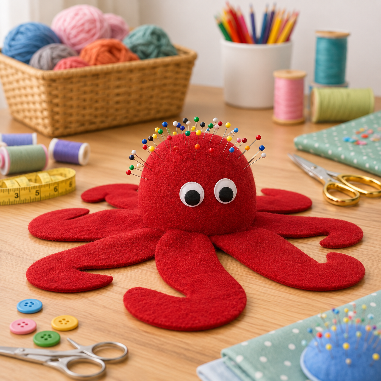 Free Octopus Pincushion
