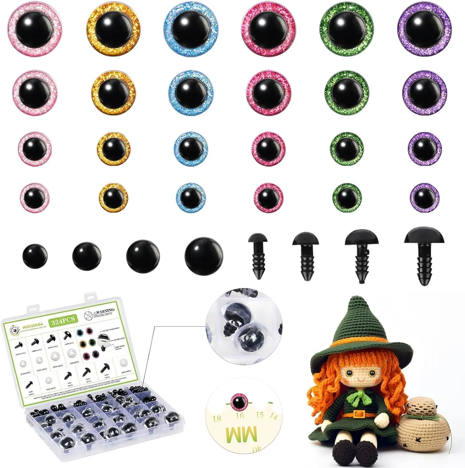 Glitter Safety Eyes
