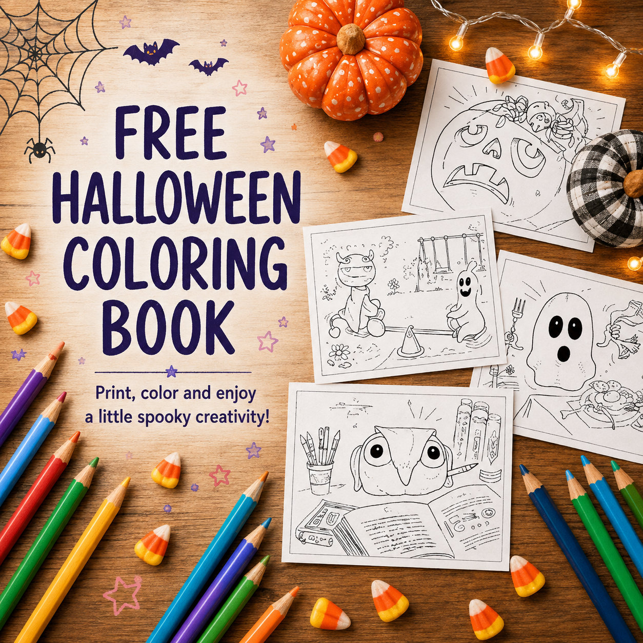 Free Downloadable Halloween Coloring Pages: Get Ready for Spooky Fun!