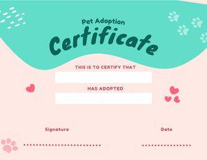 adoption certificate