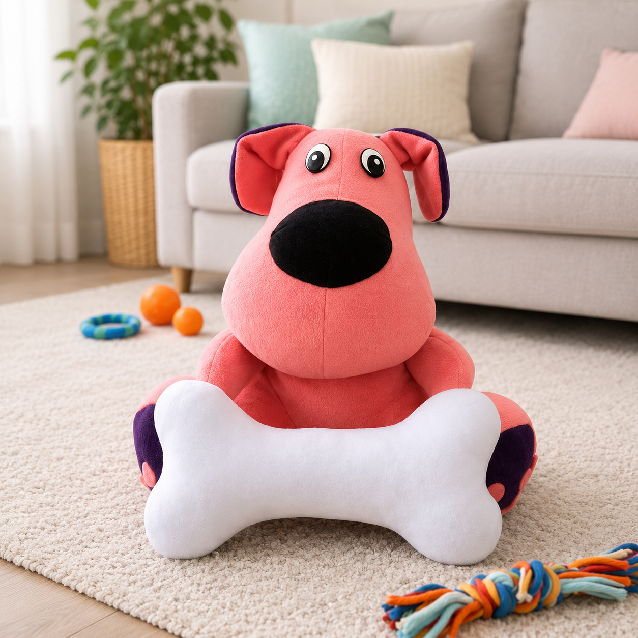 plush dog stuffed animal pattern