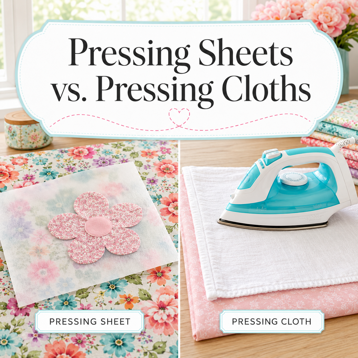 Pressing Cloths vs. Pressing Sheets – What's the Difference?