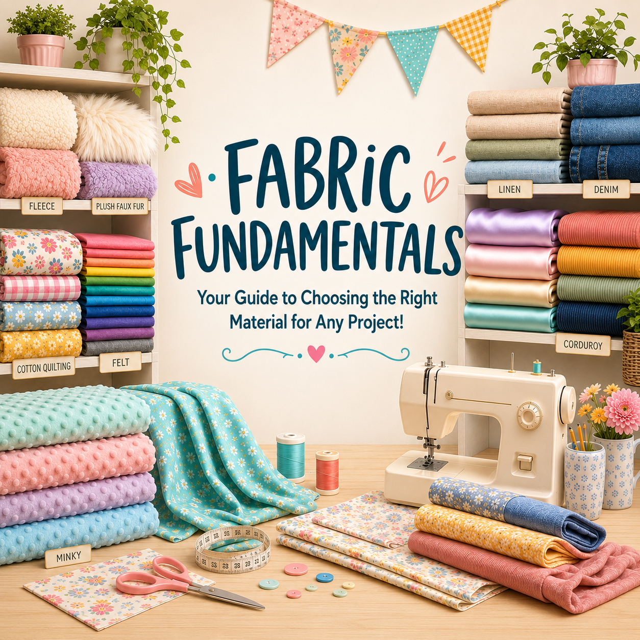 Fabric Fundamentals: Your Guide to Choosing the Right Material for Any Project! 