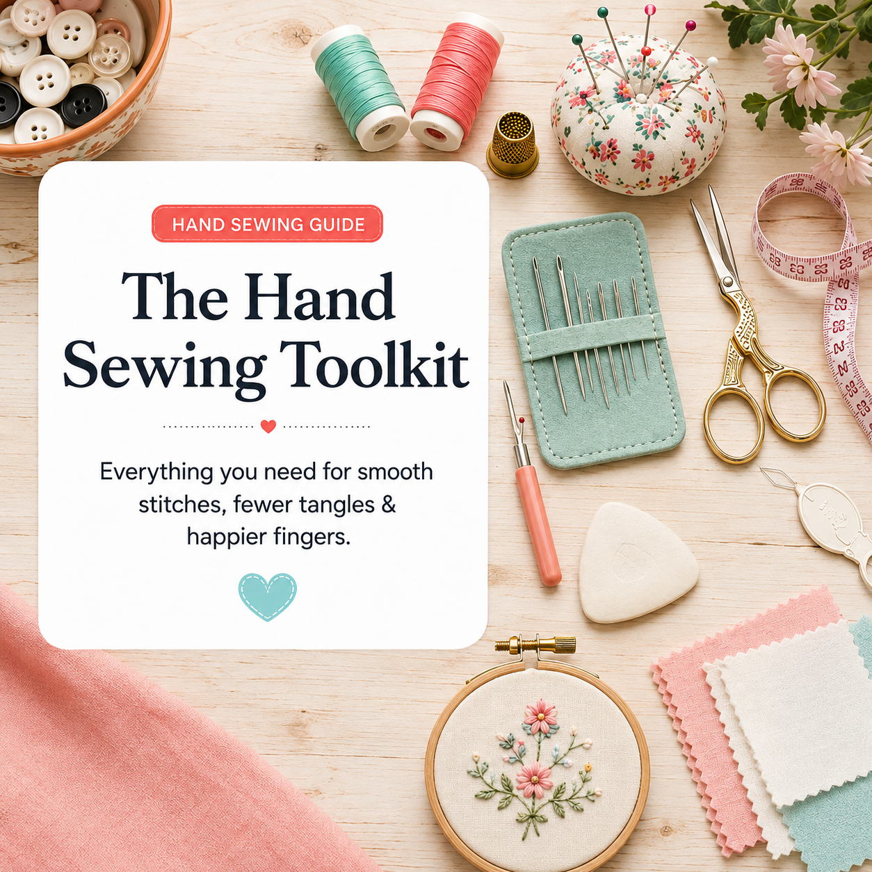  Top Tools for Hand Sewing: Must-Have Supplies for Hand-Stitching Projects 