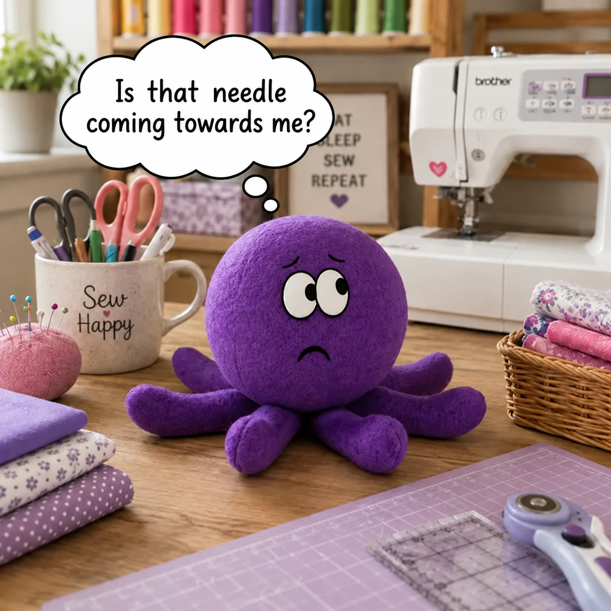 If Plushies Could Talk While Being Sewn