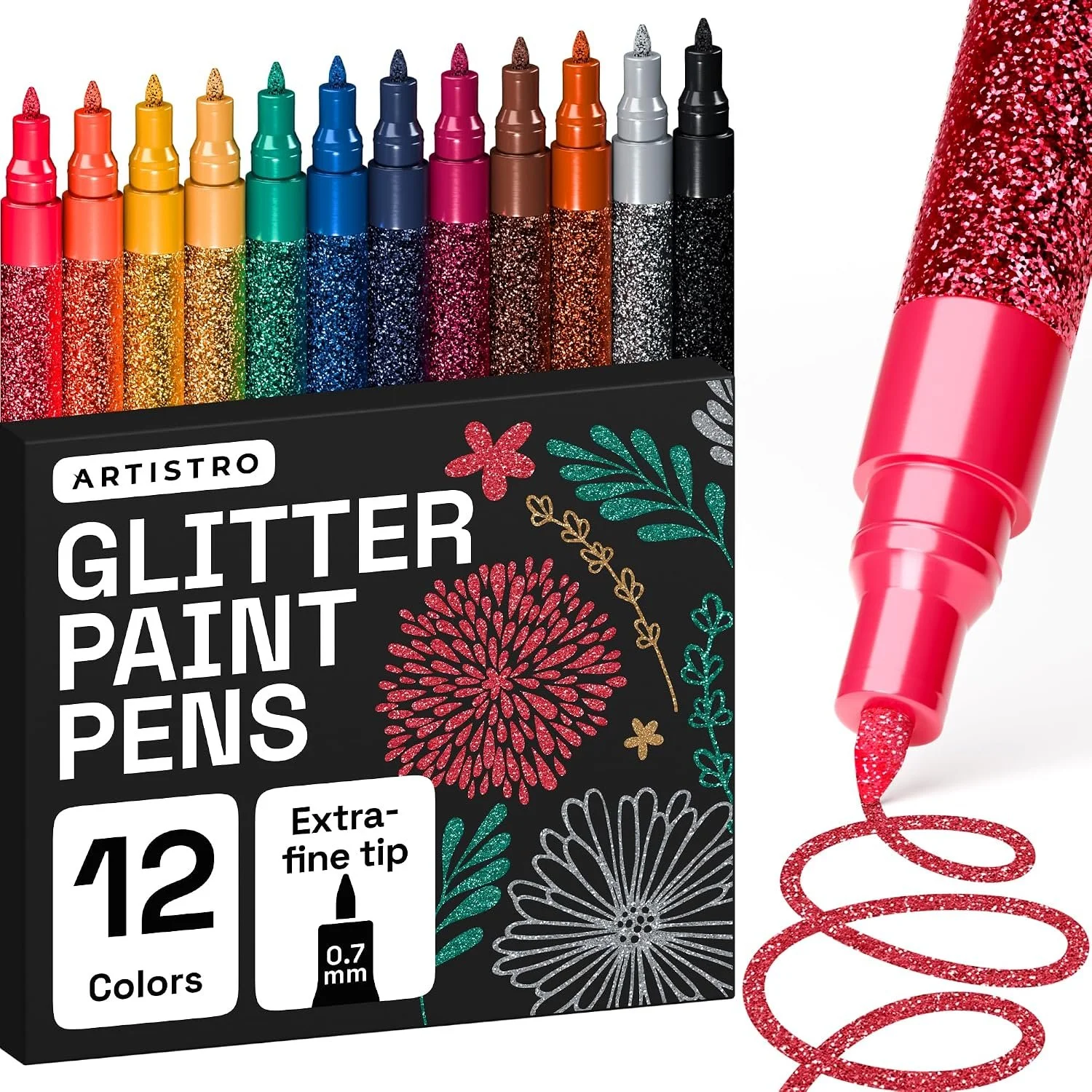 glitter paint pens