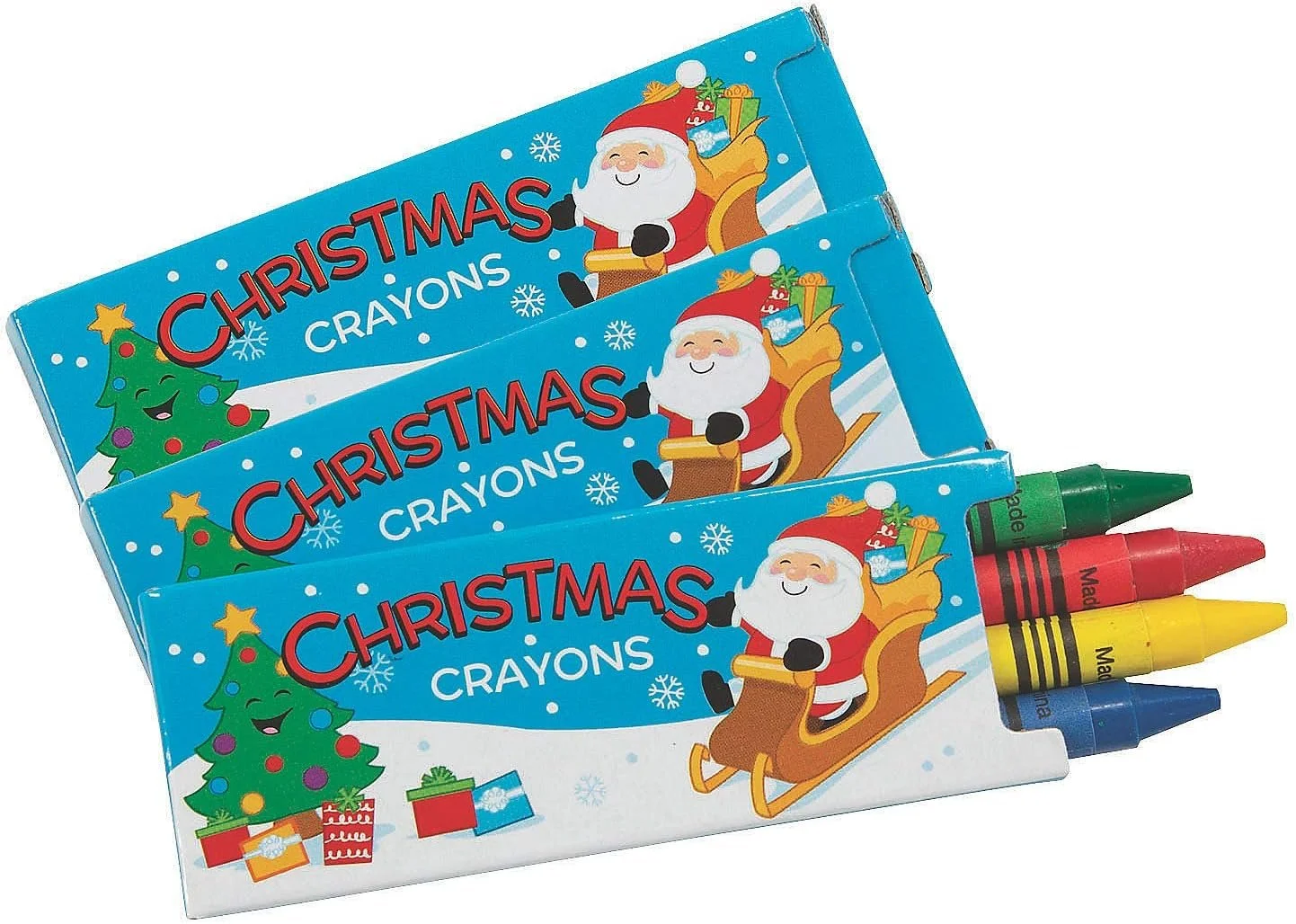 Christmas crayons