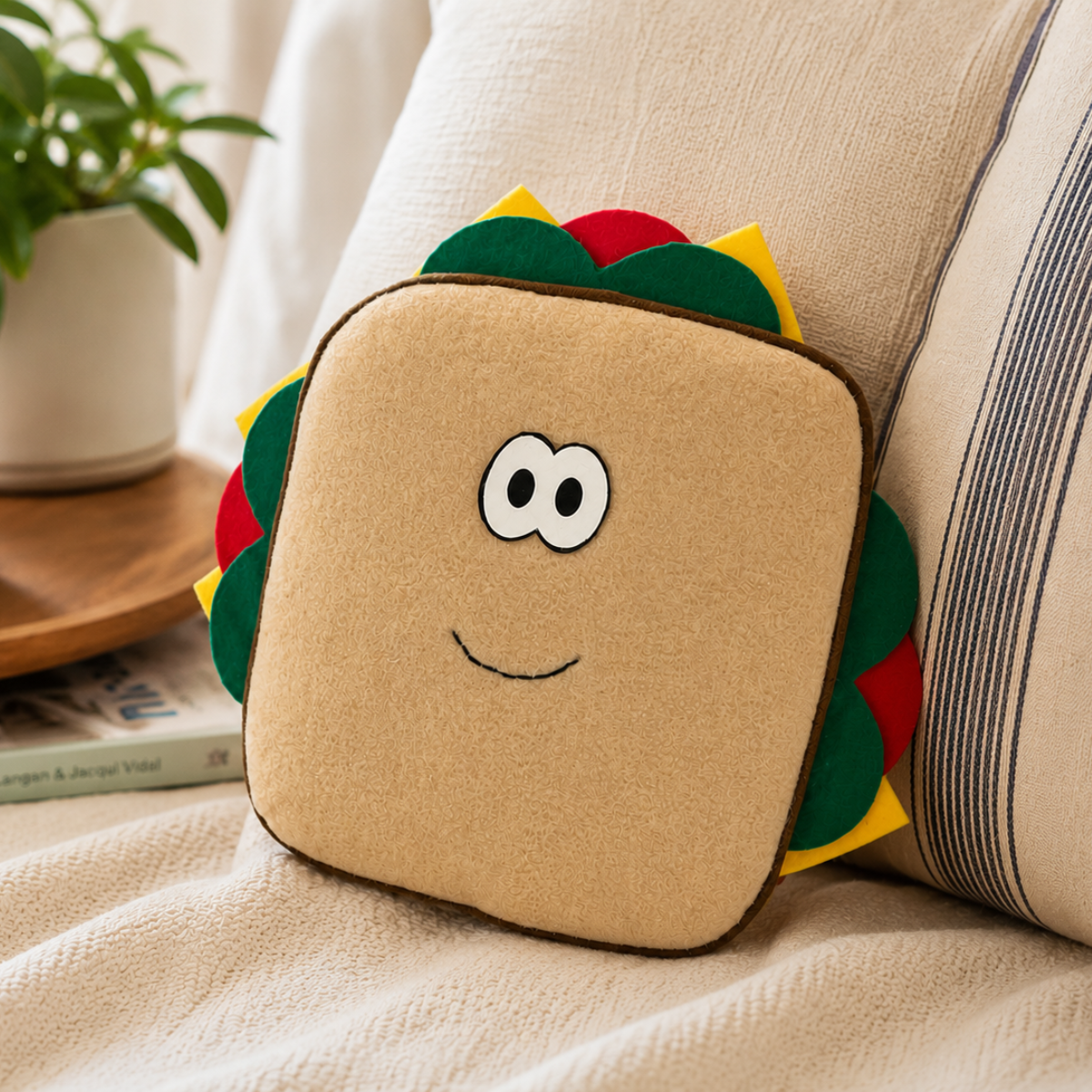 plush toy sandwich pattern