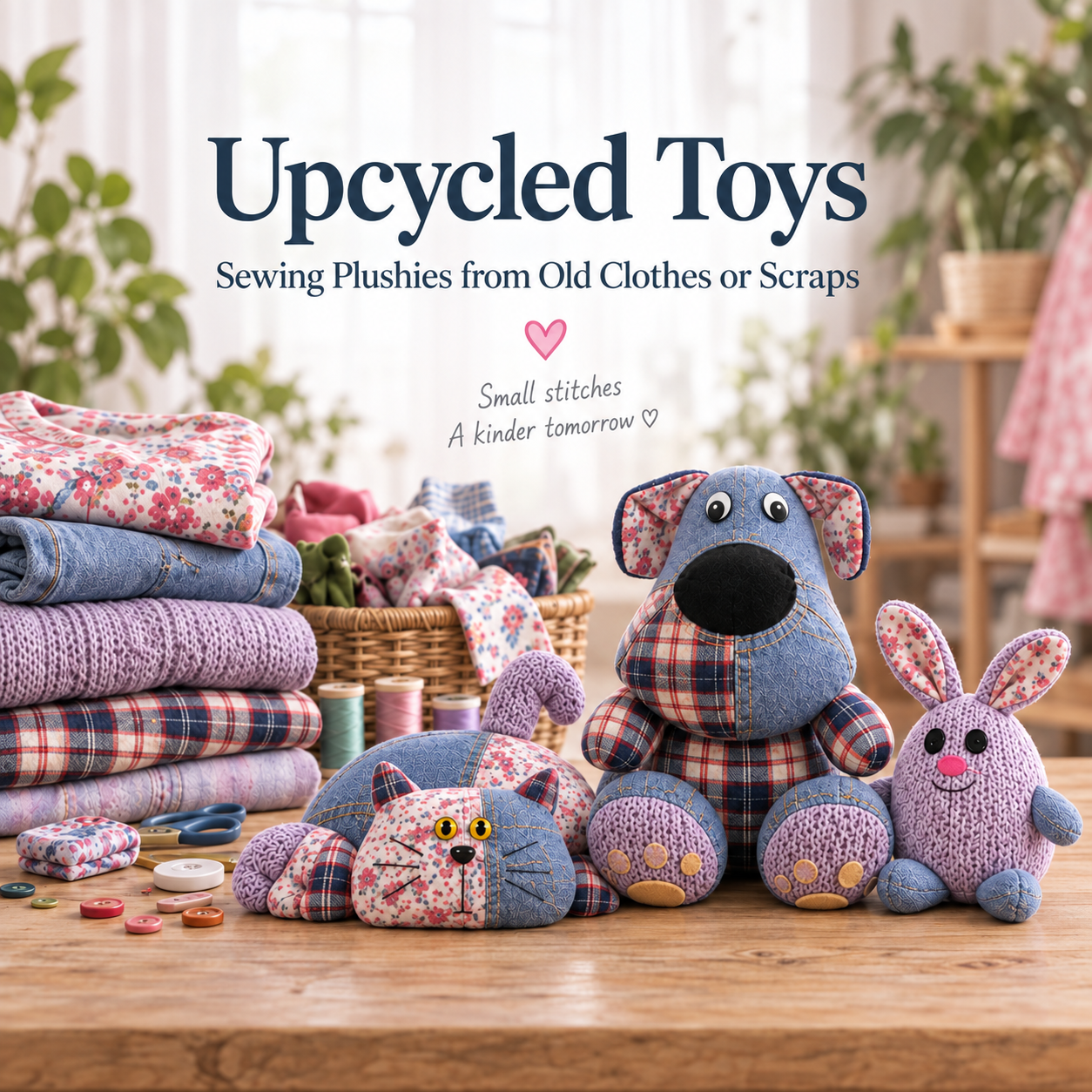 Upcycled Toys: Sewing Plushies from Old Clothes or Scraps