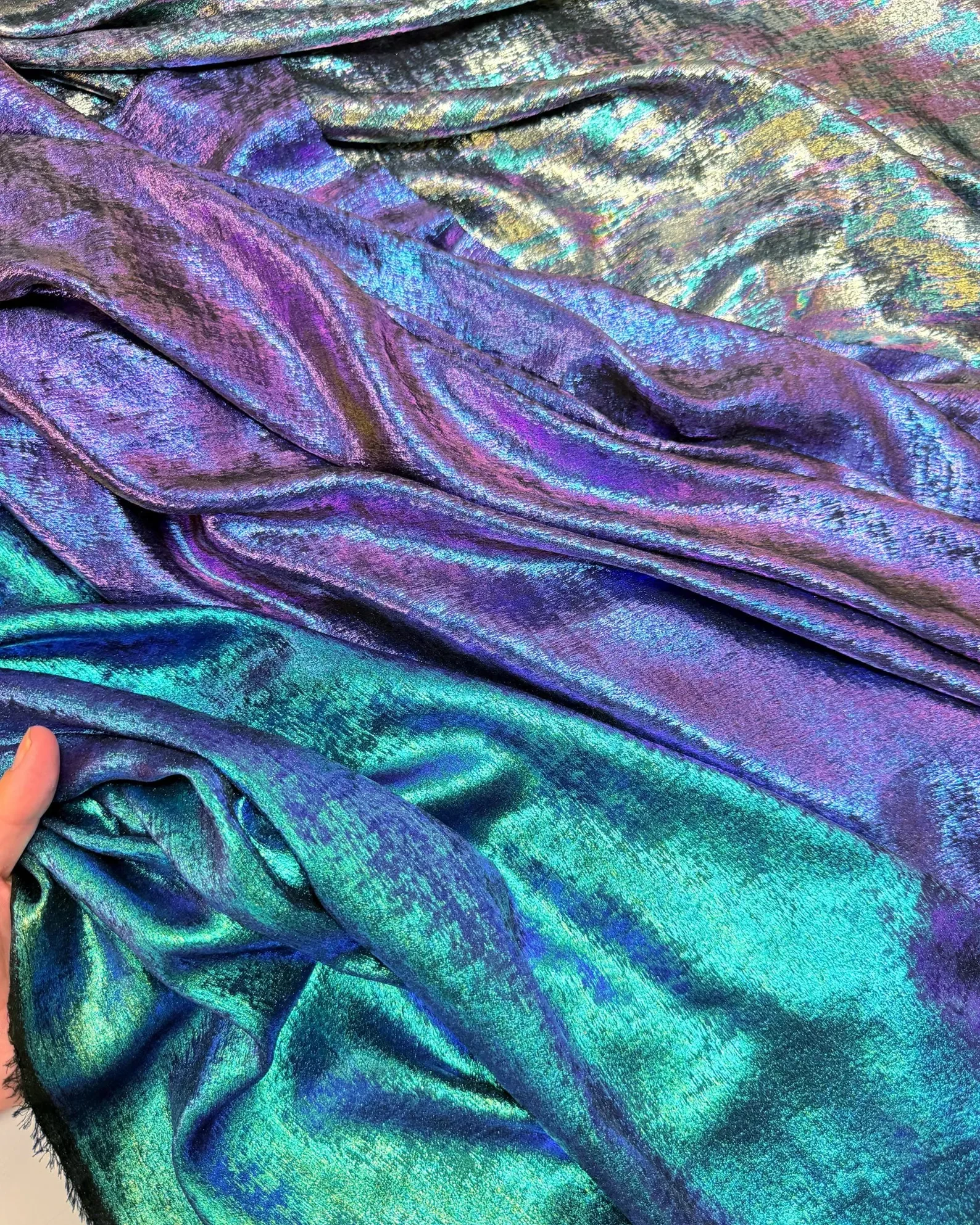 foil printed fabric