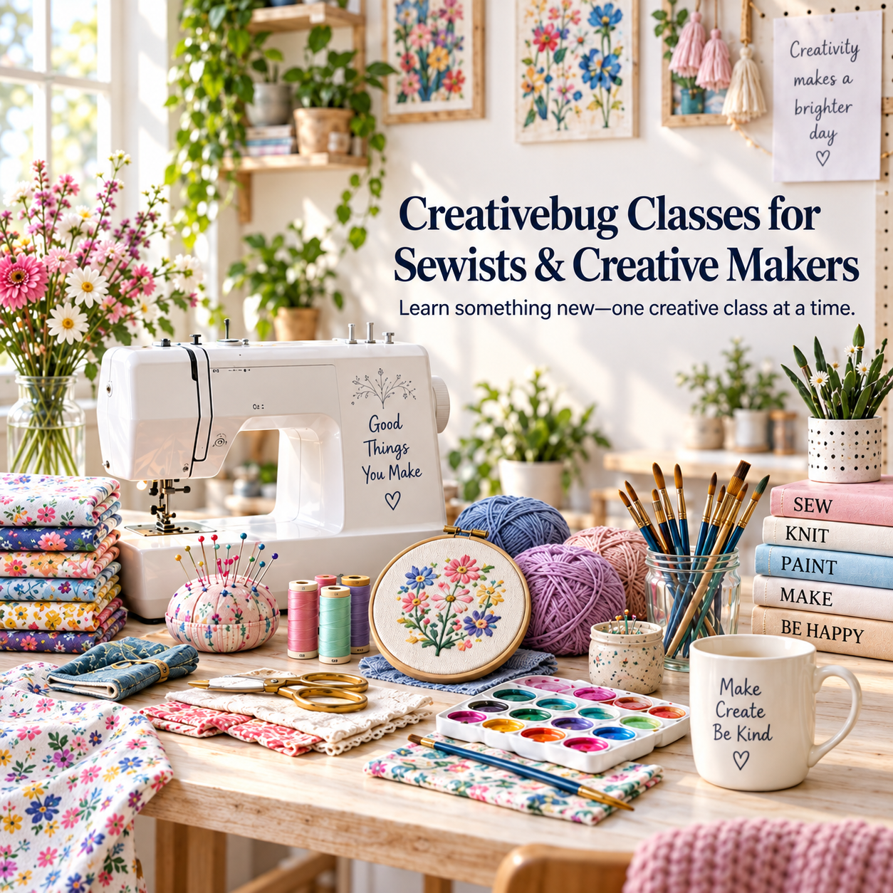 Discover the Joy of Sewing with Creativebug’s Online Classes