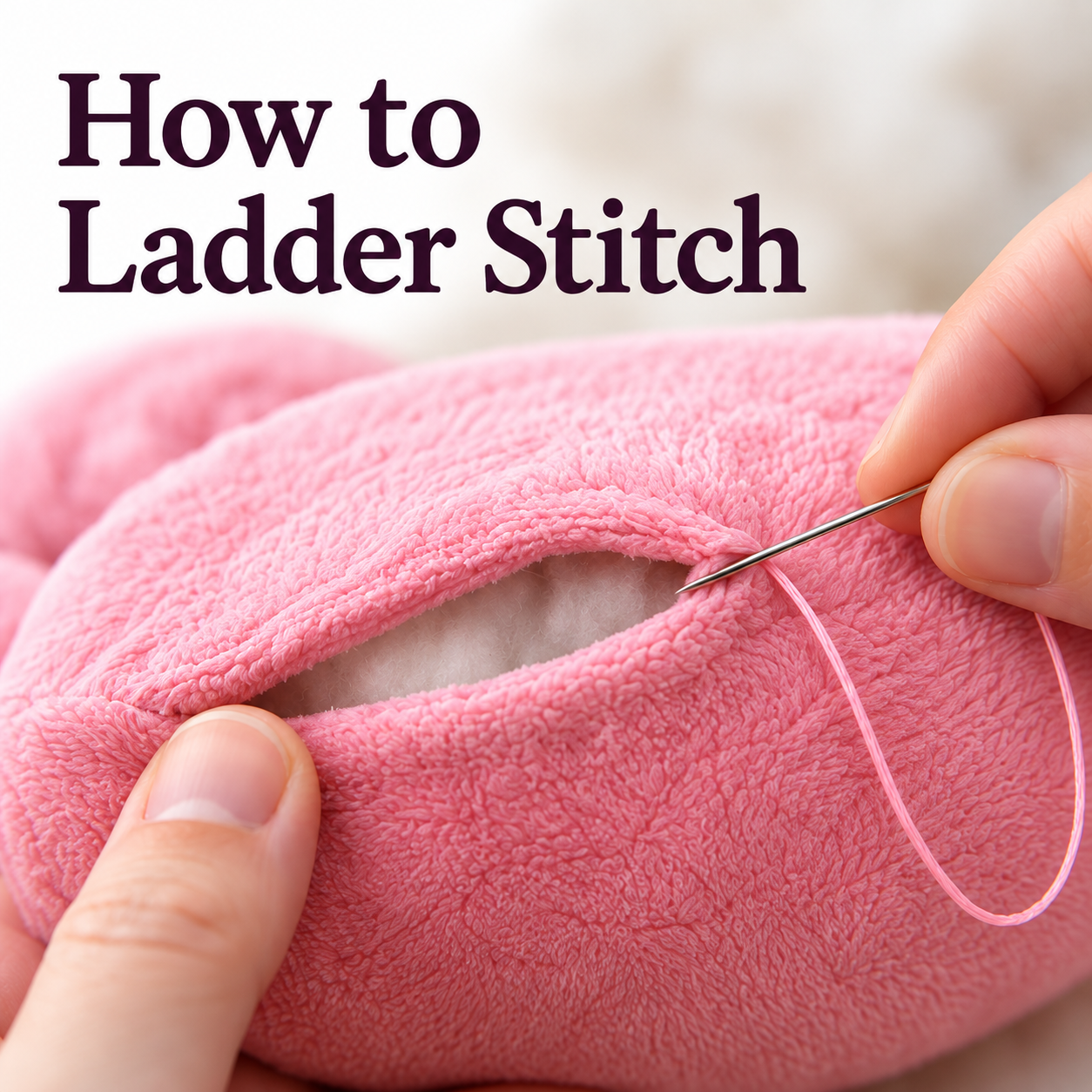 Ladder Stitch - Stitching an Opening Closed