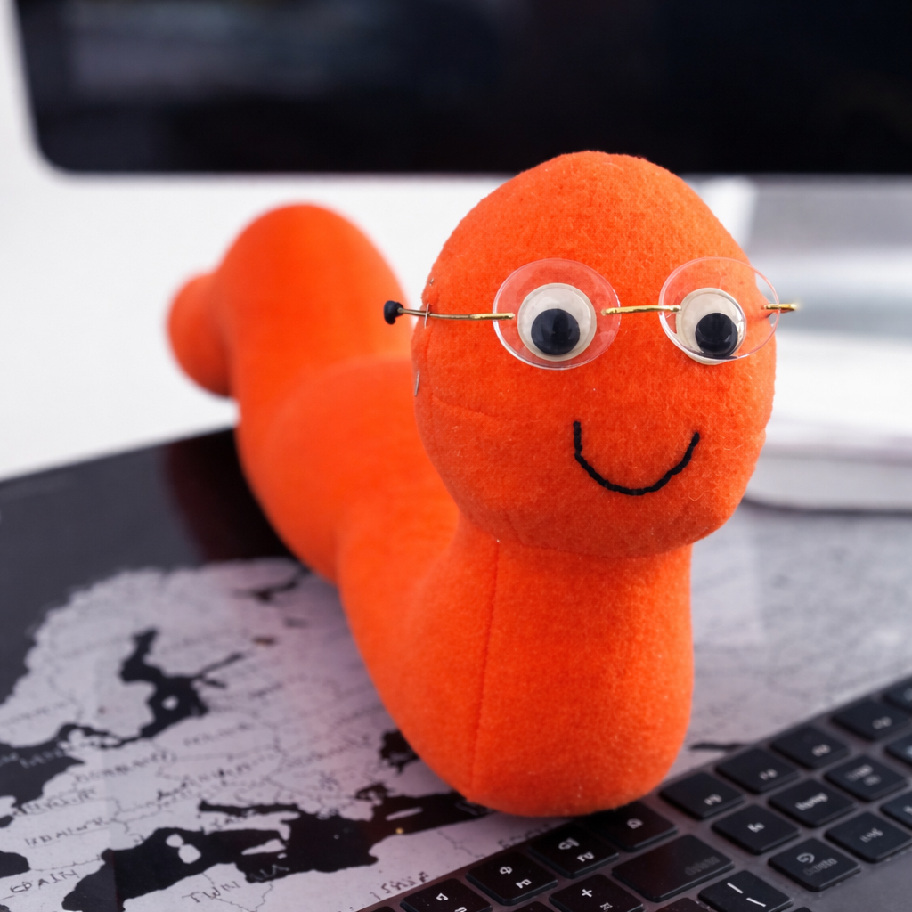 plush bookworm sewing pattern