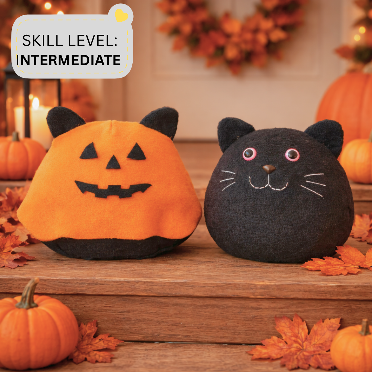 cat in costume halloween pattern.png