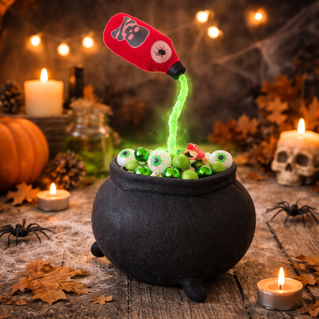 cauldron with hovering bottle sewing pattern