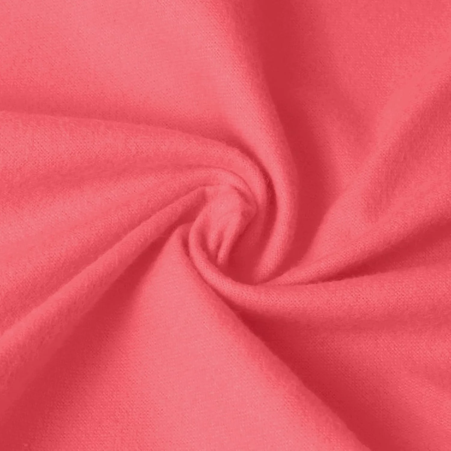 Close-up image of pink fabric with a twisted and gathered texture.