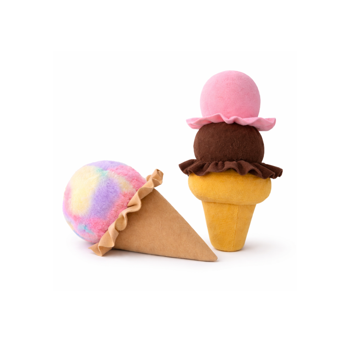 Single and Double Scoop Ice Cream Cone Patterns