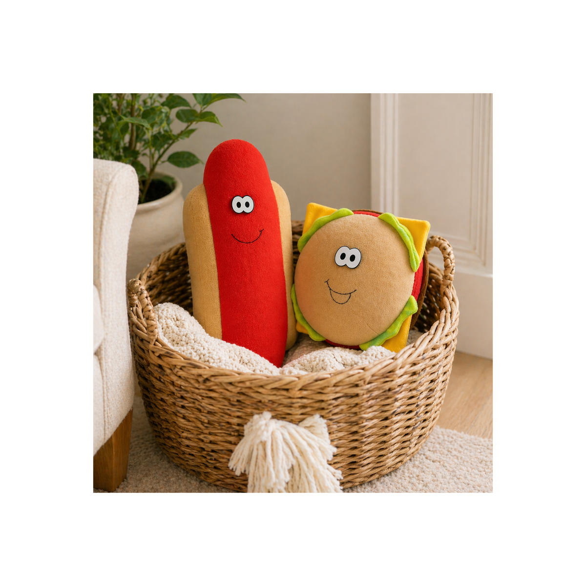 hot dog burger plush food patterns.png