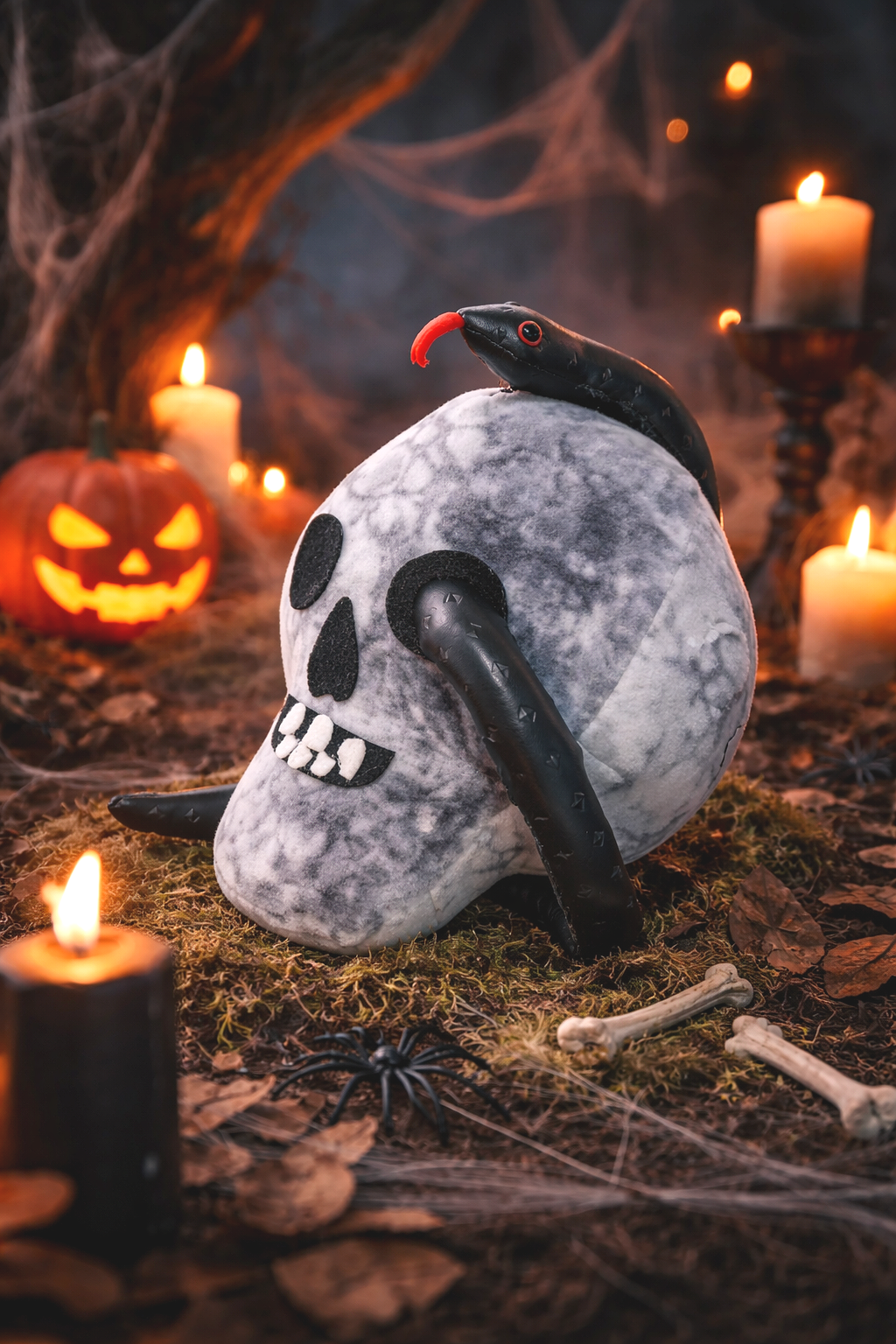 halloween pattern DIY skull