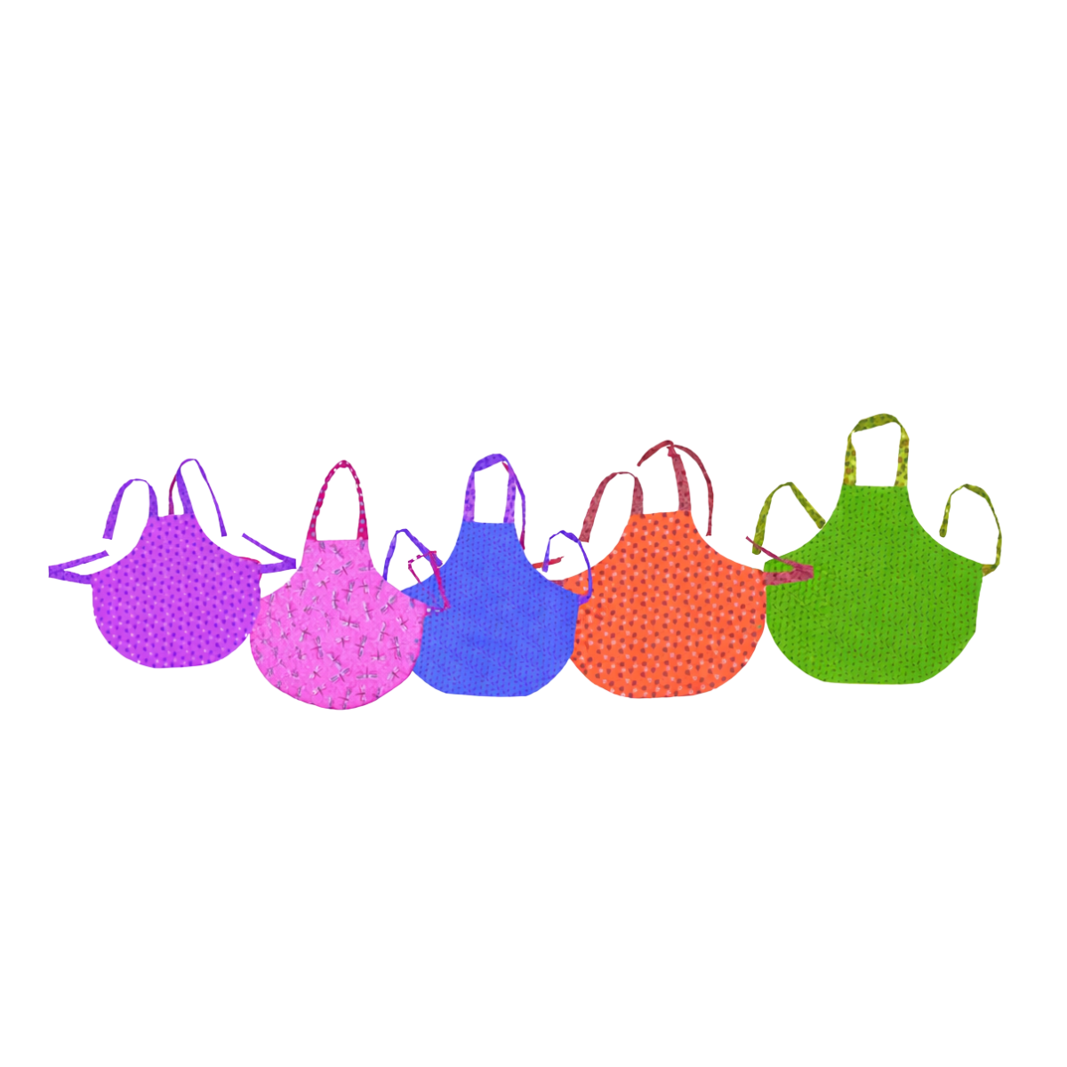 Mother and Daughter Apron Pattern e-book - 5 sizes