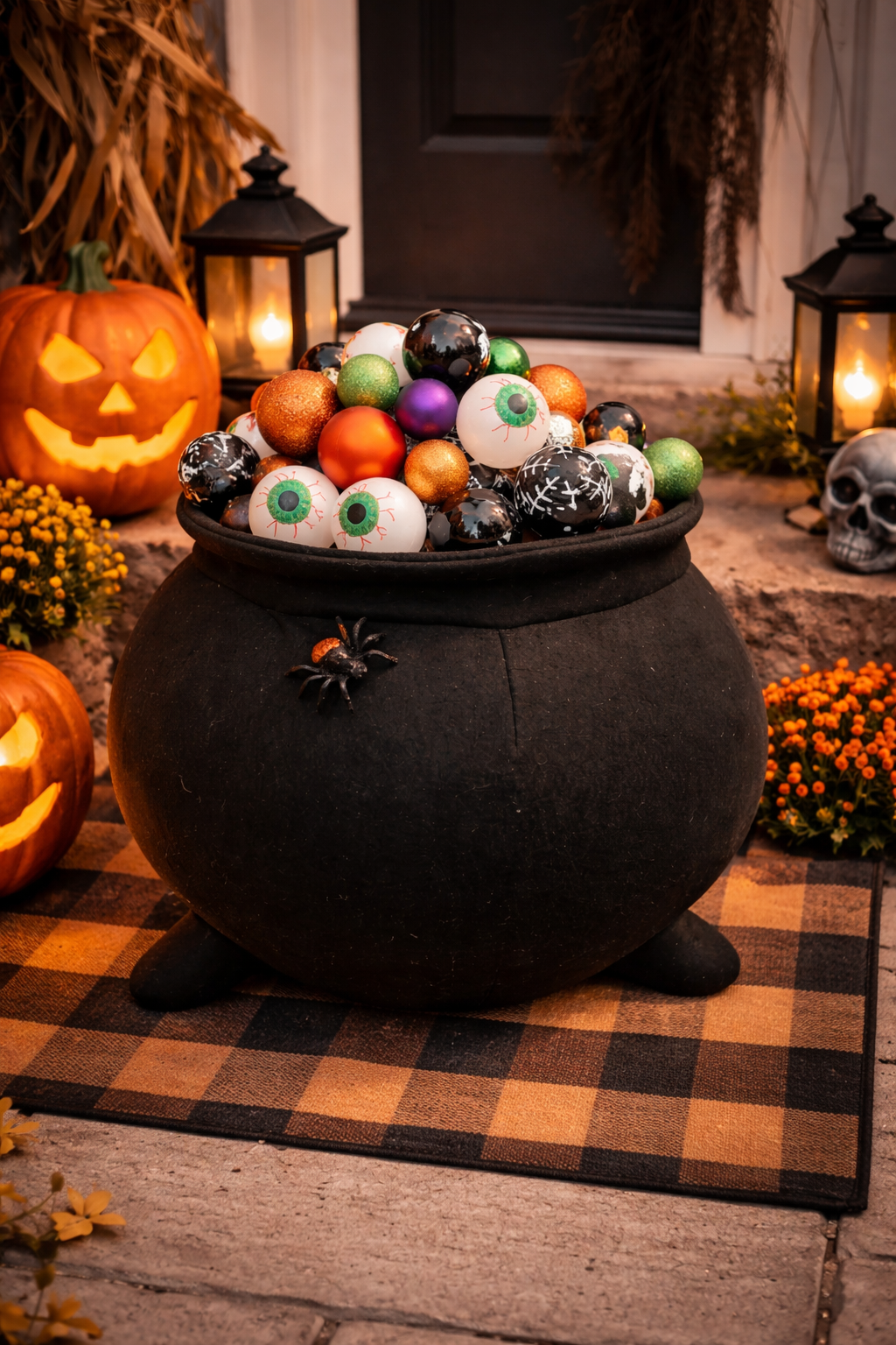 witch's cauldron halloween pattern