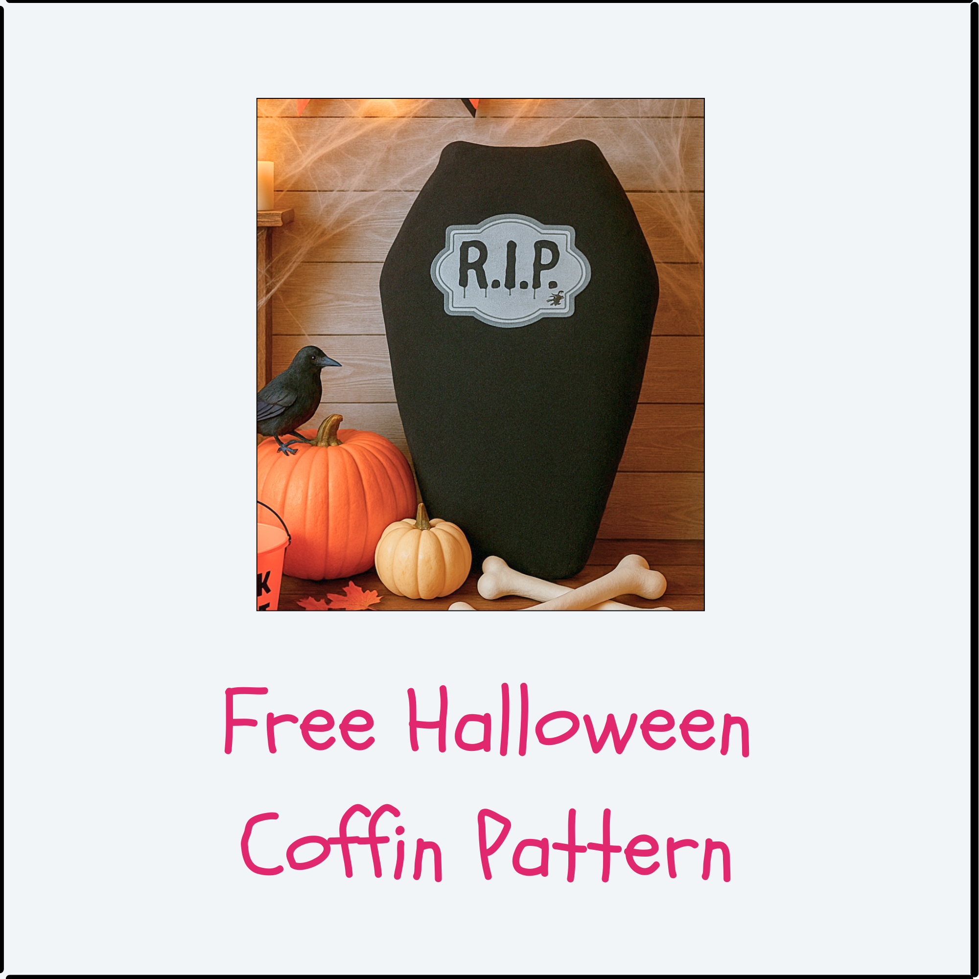 Free Halloween Coffin Pattern