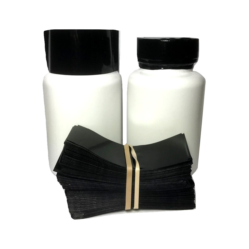 and More Pack of 250 66 x 25 mm Printed Black Perforated Shrink Band for Growler Bottles Gallon Jugs Pharmaceutical Bottles Honey Bottles Fits 1 1/4 to 1 1/2 Diameter 