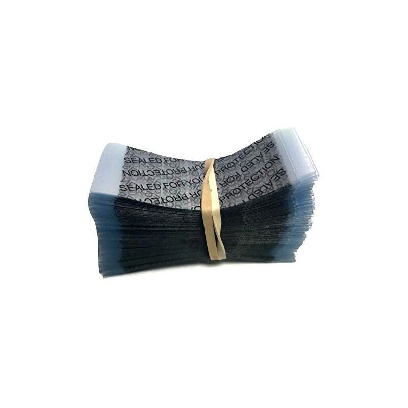57 x 28 Fits 1 1/8" - 1 1/3" [29mm - 34mm] Width X 1 1/8" [28mm] Height Printed Clear with Black Text