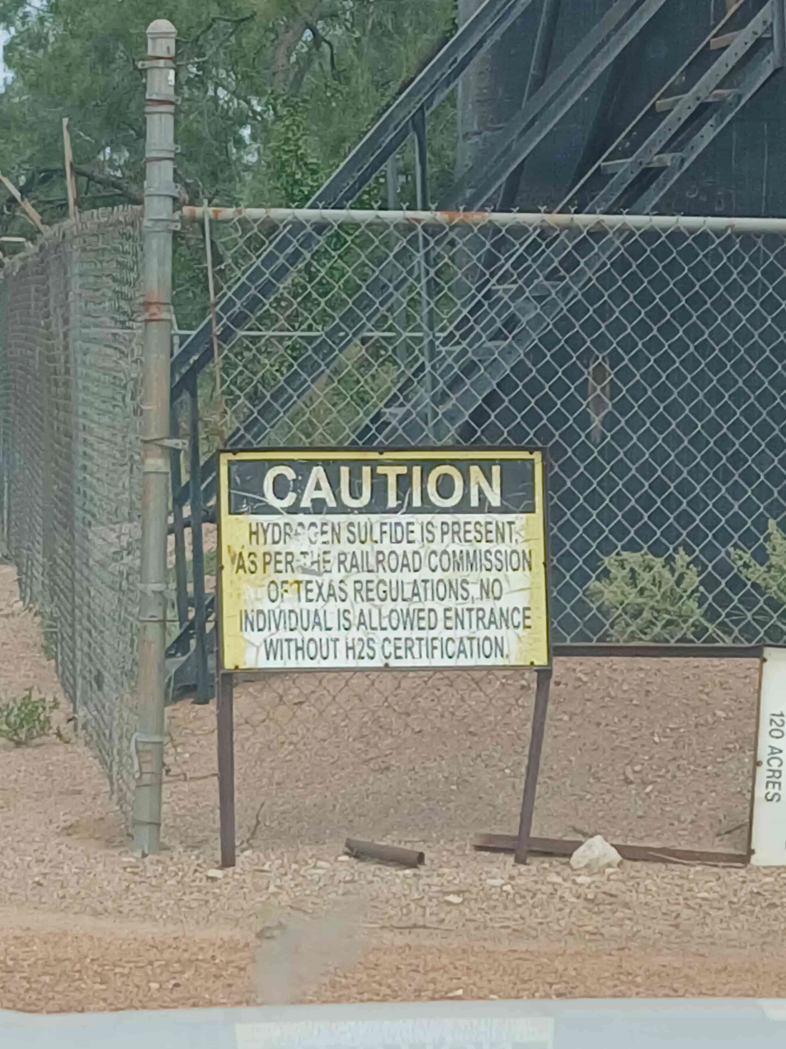 Hydrogen Sulfide sign