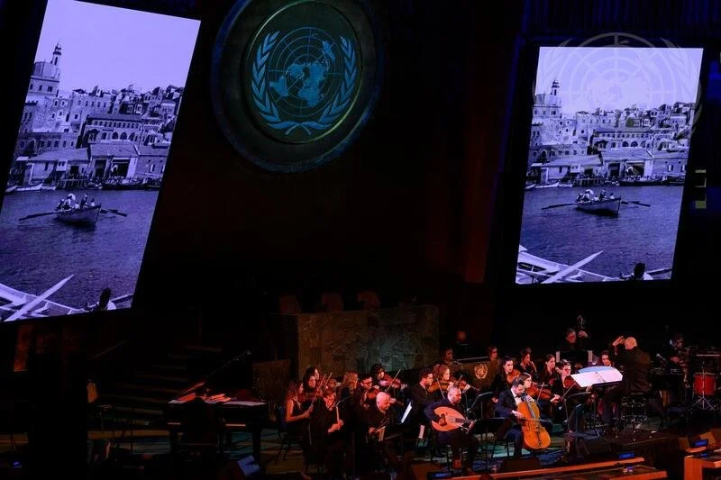 Concert night at the UN