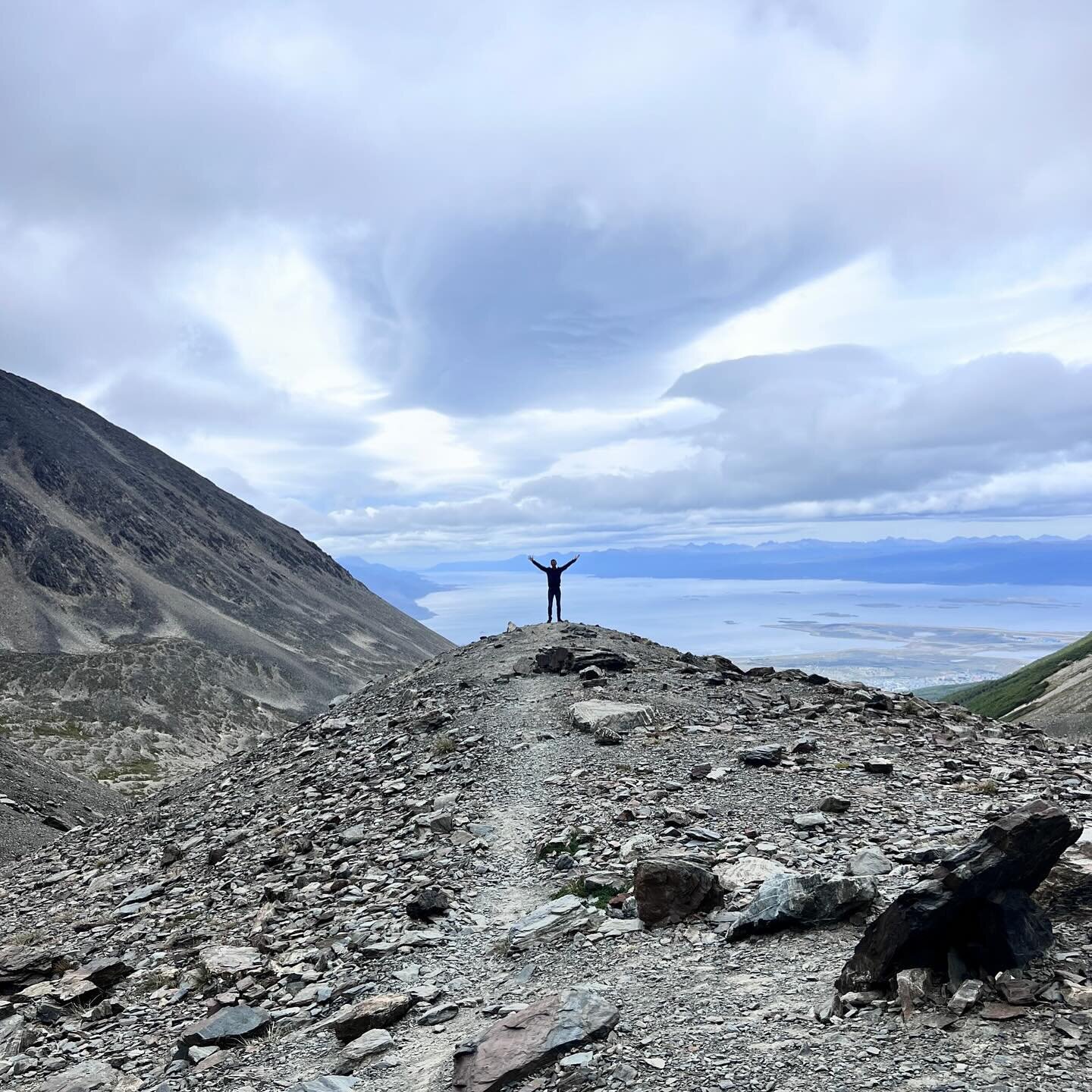 on top of the world at the end of the world! and on a glacier! 🏔️🌎 #travel #cruiseship #martialglacier #ushuaia #argentina #findelmundo