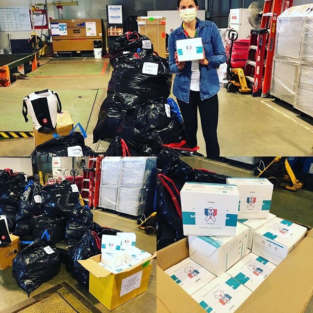 Today we delivered masks and care packages to the Oncology patients @luriechildrens . The packages are divided up by age groups and are filled with activities to keep them busy in the hospital and for quarantining at home. These children are in the &