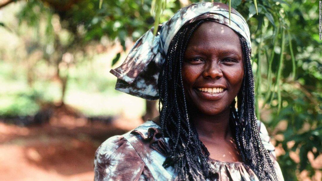 This Notable Woman, Wangari Maathai, became the first black woman to win the Nobel Peace Prize for her work as an environmental and political activist❤

Maathai was honored in 2004 for standing at the &ldquo;front of the fight to promote ecologically