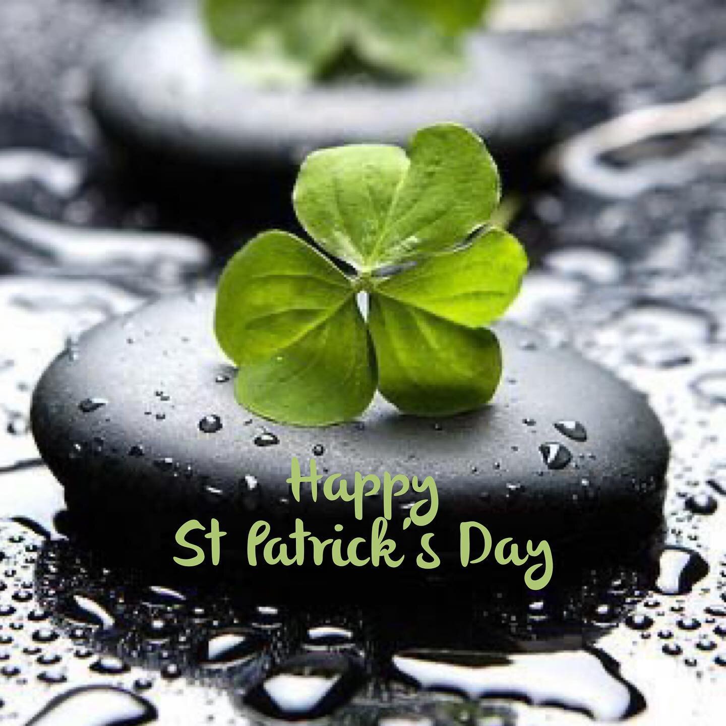 Luck be with you 

Happy St Patricks Day!! 

As they say, the harder you work, the luckier you get!