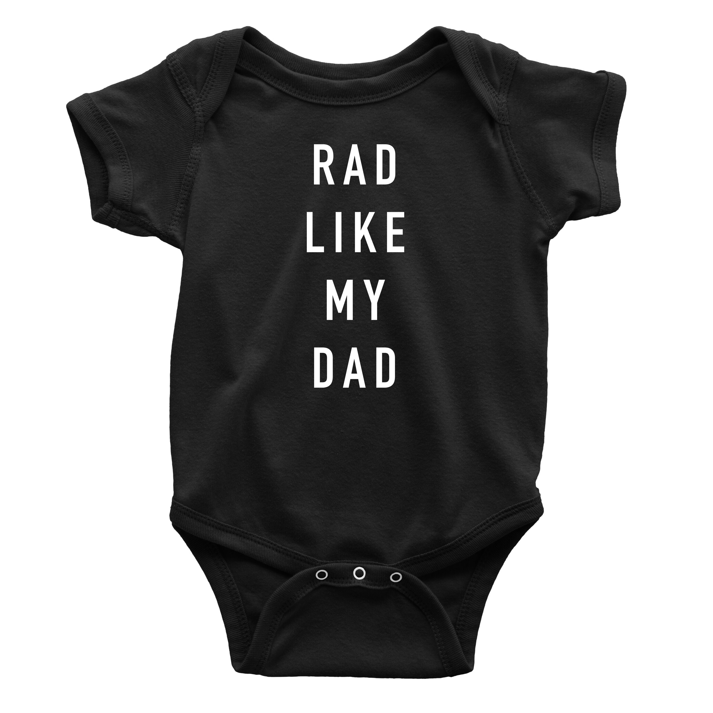 Black Rabbit Skins Bodysuit or Toddler T-Shirt Rad Like My Dad