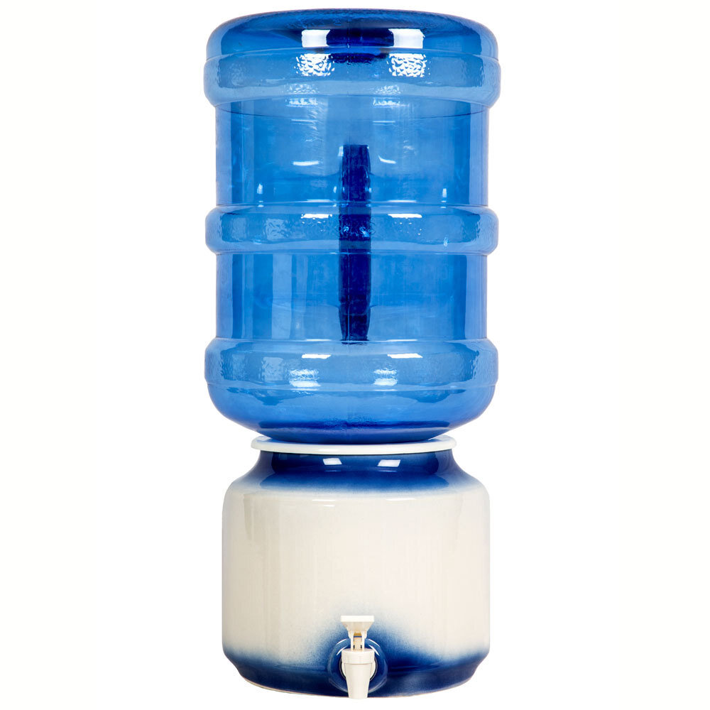 Ceramic Well - White and Blue