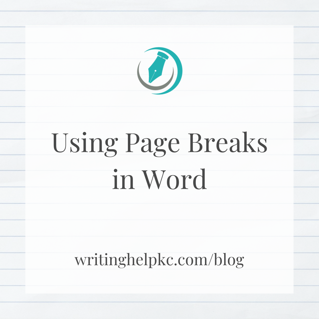 Using Page Breaks in Word