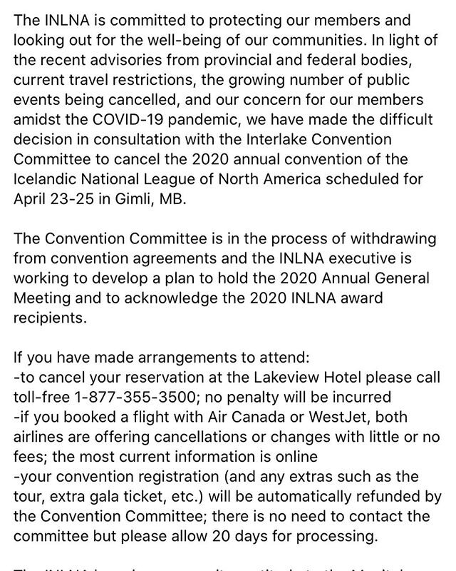 Breaking news regarding the 101st convention