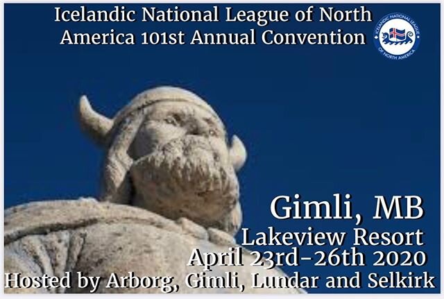 Early bird registration is until the end of the month.... have you registered already??? #Convention #101YearsOfConventions #NewIceland #WesternIcelanders