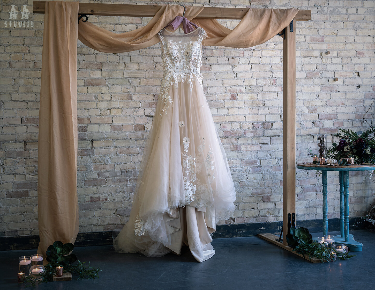 Fall inspired Wedding Dress