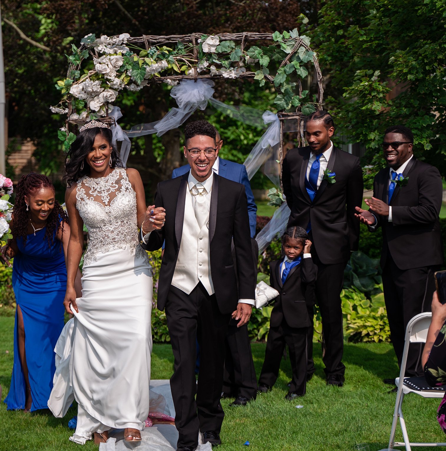 African American wedding photos in Okemos MI