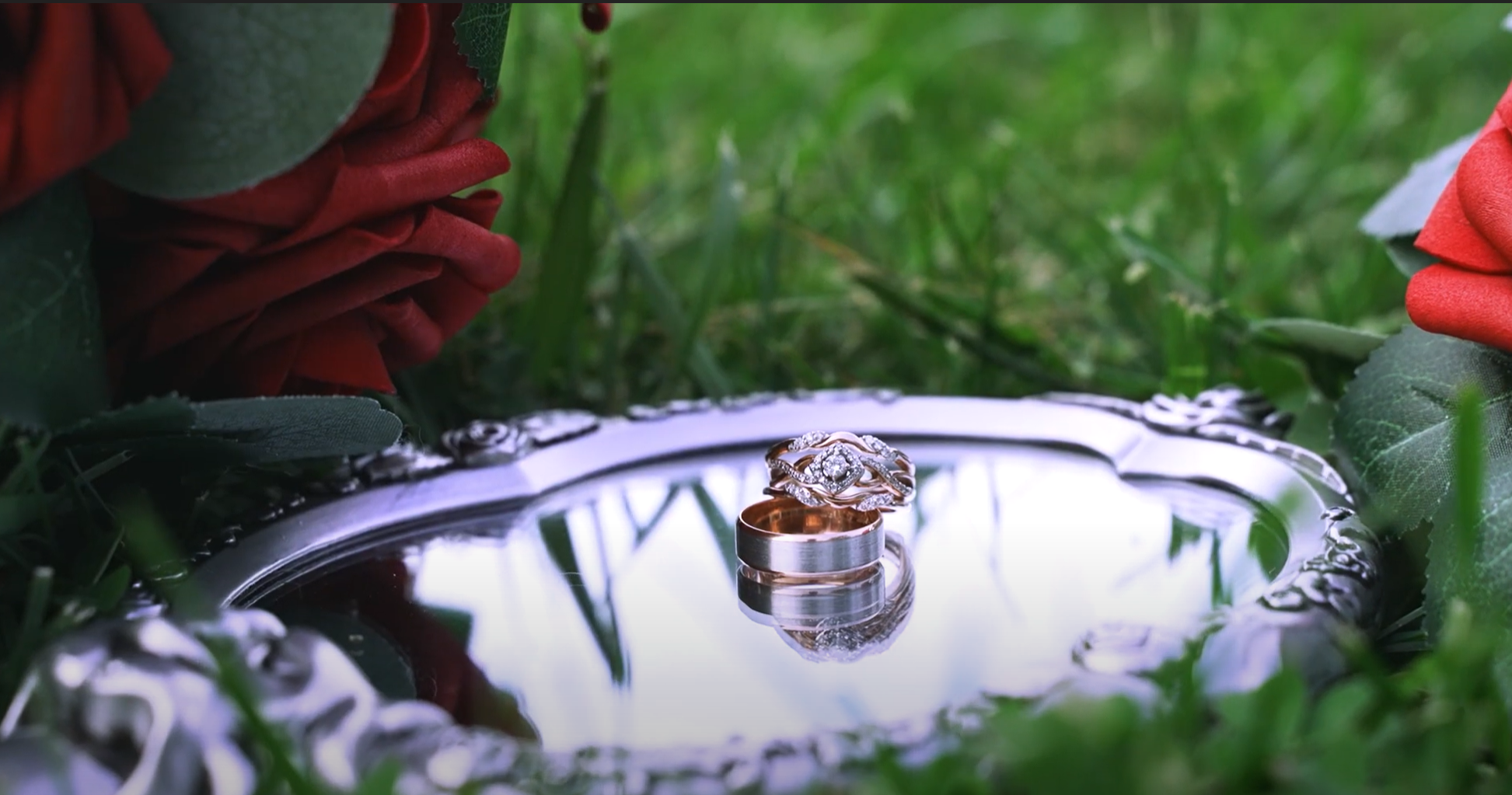 Beauty and the Beast inspired wedding rings