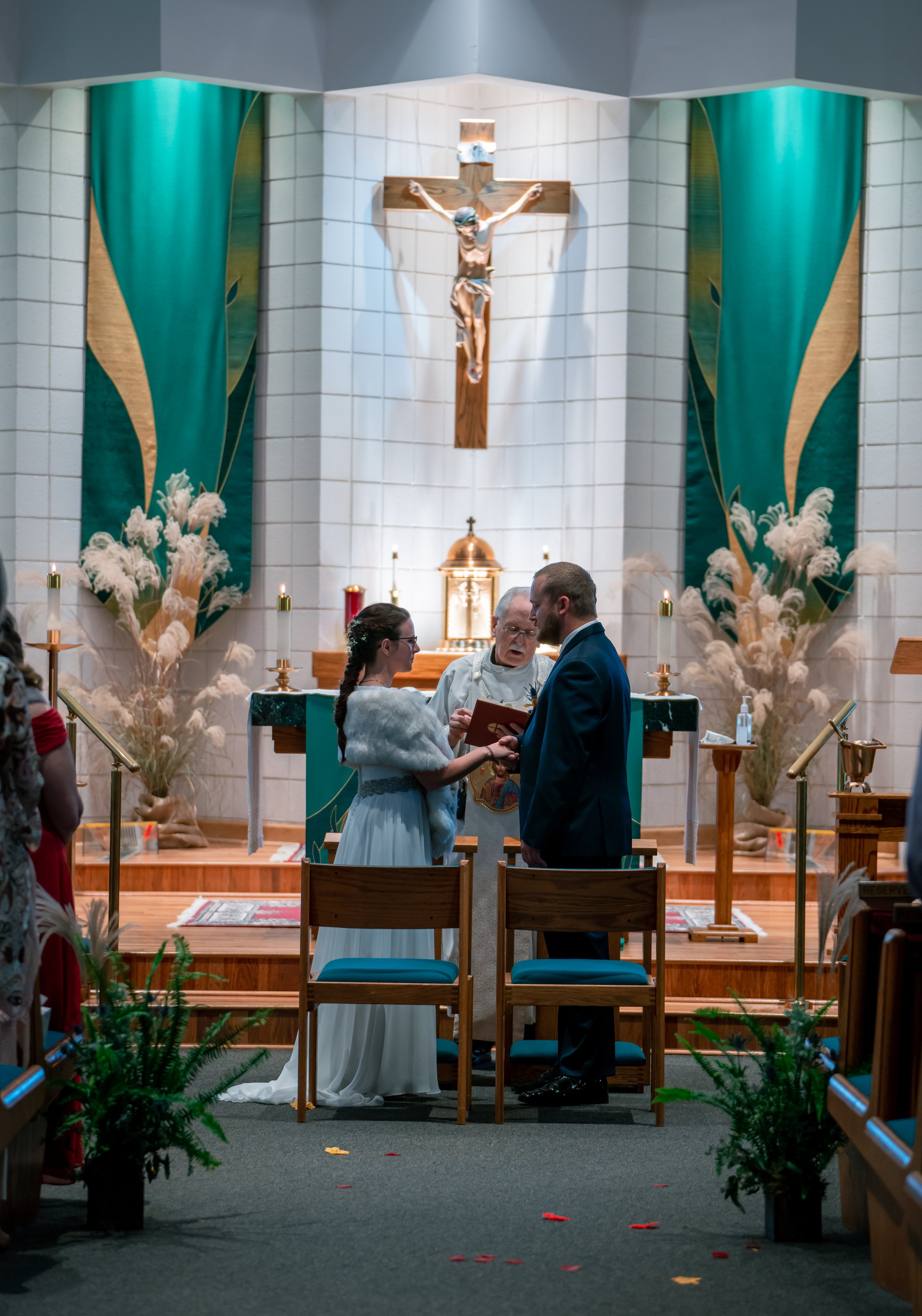 Wedding photography in Holy spirit Roman Catholic Church in Brighton (2).jpg