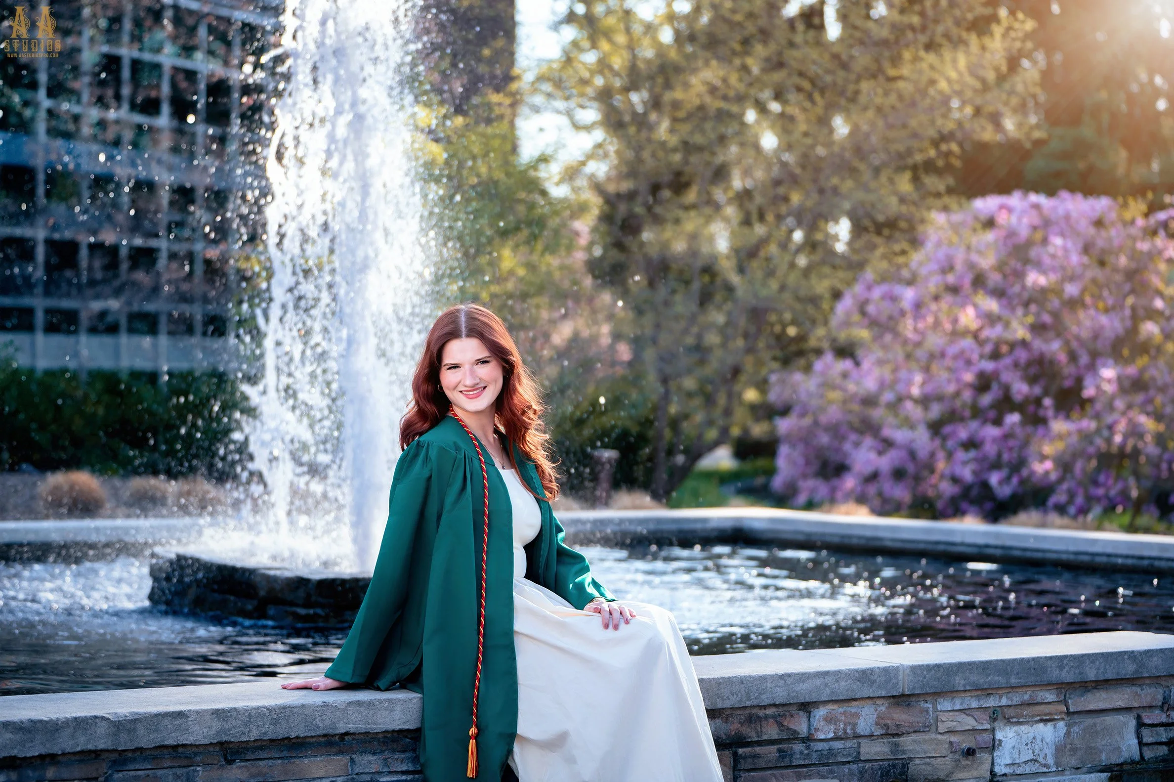 MSU Graduation Cap and Gownn Photo session on Campus.jpg