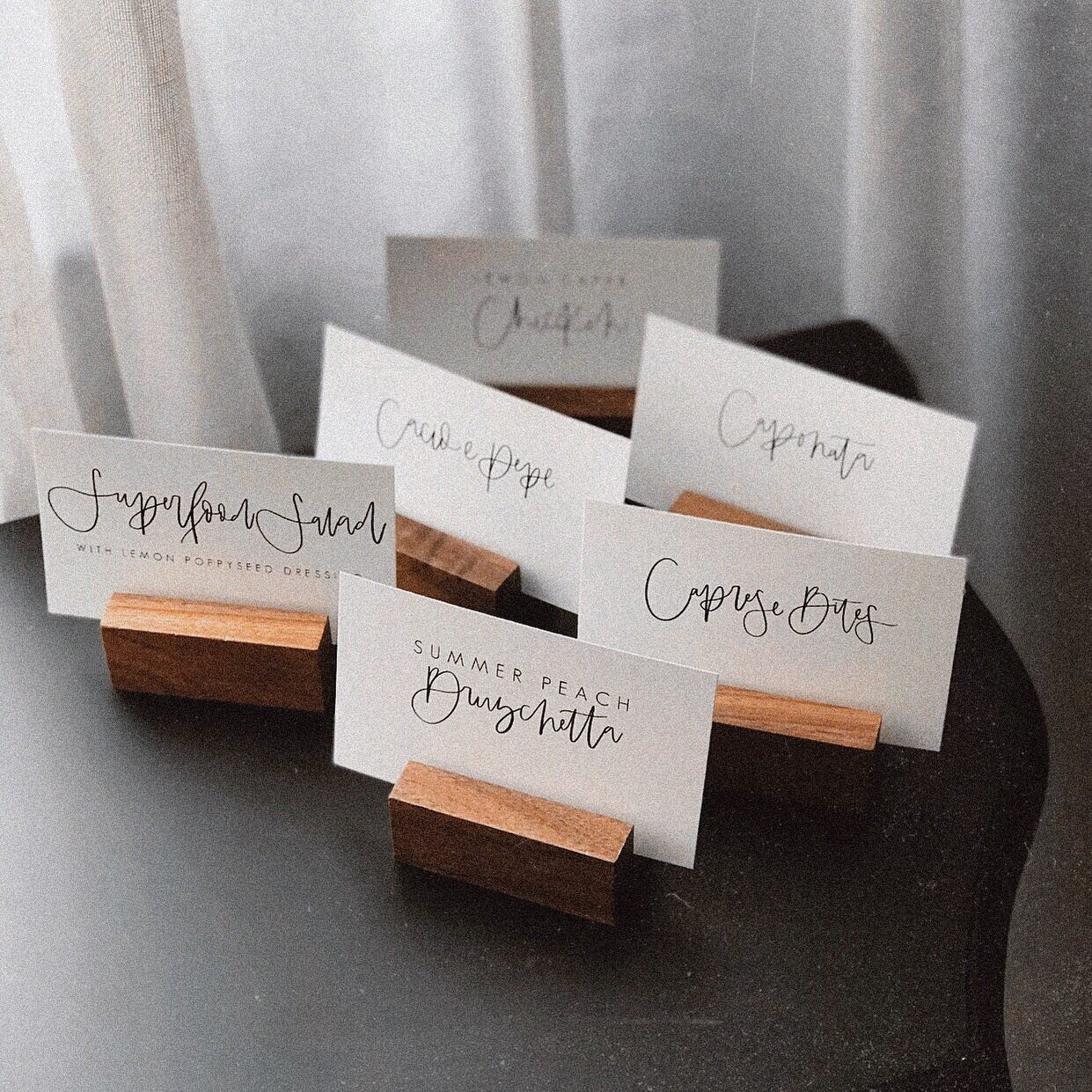 cute lil&rsquo; signs for some picnic noms✨ // #amourandink #amourandinkpaperco #moderncalligraphy #moderncalligrapher #calligraphy #calligrapher #handlettering #handlettered #nom #foodie #signage #catering #menu #customsigns #stationery #brushcallig