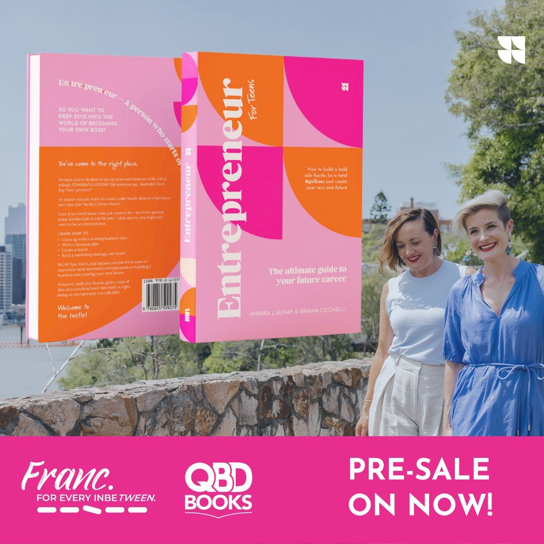 ✨💕📚 Our book is nearly here! 

ENTREPRENEUR [for teens]: The ultimate guide to your future career!

For those not in the know, we also co-own Franc.World - a multimedia platform dedicated to showcasing educational opportunities and career pathways 