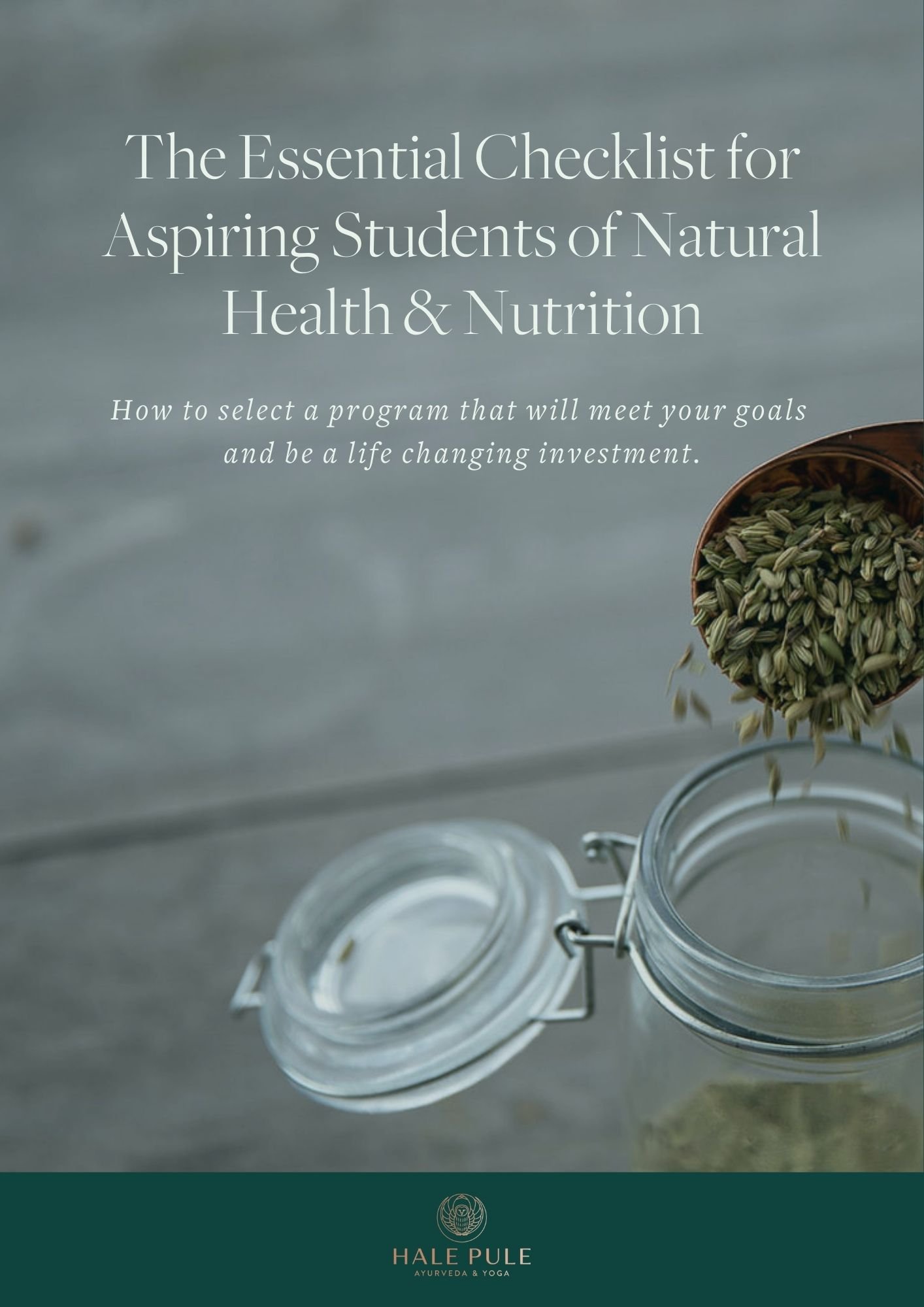 Checklist for Aspiring Students of Natural Health and Nutrition — Hale